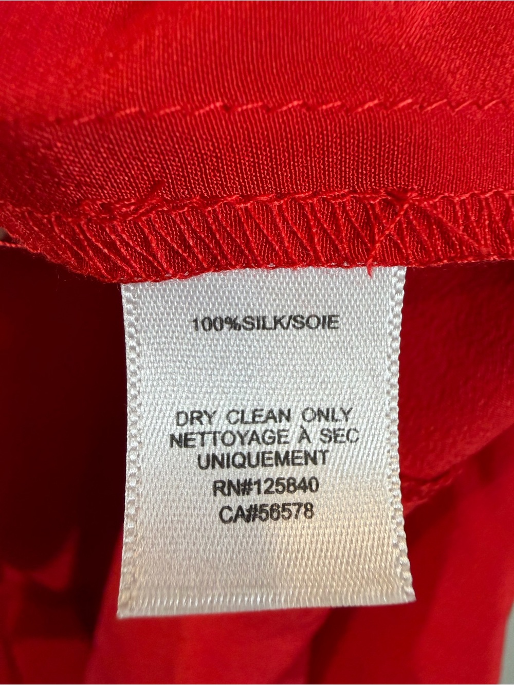 Intermix Red Ruffle Silk Wrap Dress Size 6 Long Sleeve Evening Party Holiday - Picture 12 of 12